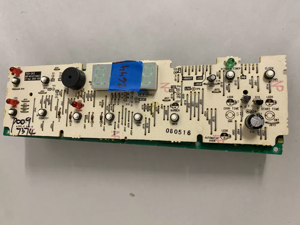 GE 8RF4B10210601 T09 2K5 Oven Control Board Wd 11206 AZ205885 | BK2644