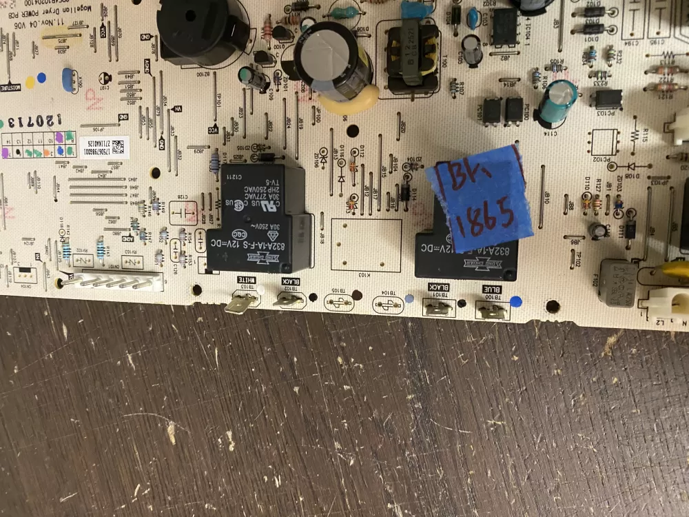 GE 175D6798G001 WE04M10011 Dryer Control Board AZ52652 | BK1865