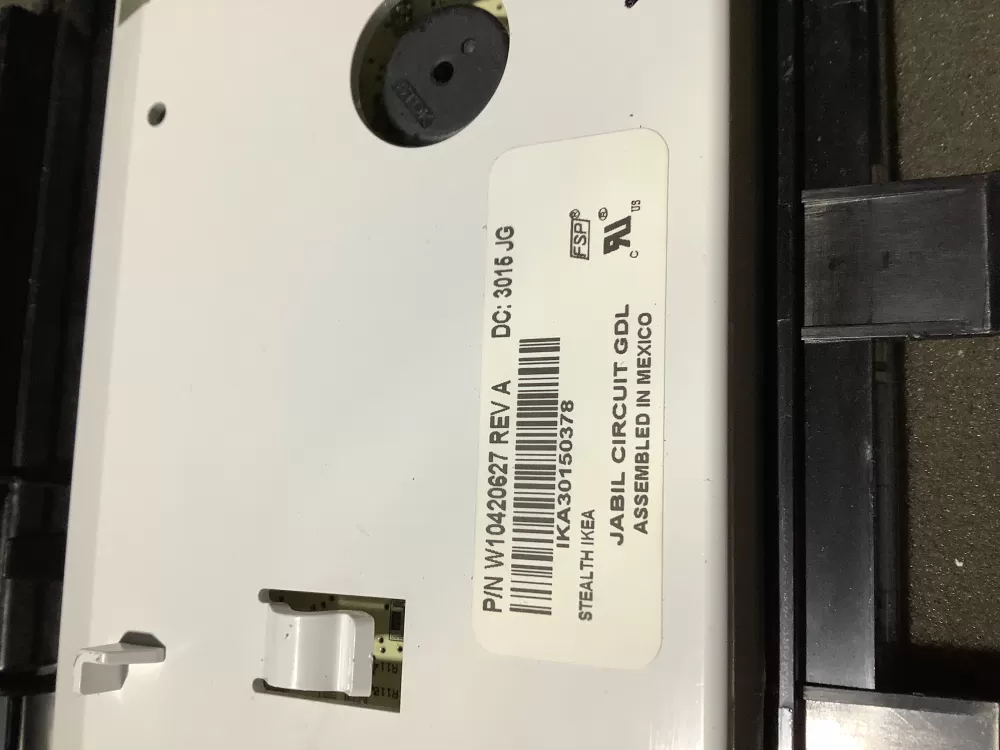 Whirlpool W10276229 Refrigerator Control Board Ikea Dispenser AZ121156 | NR2226