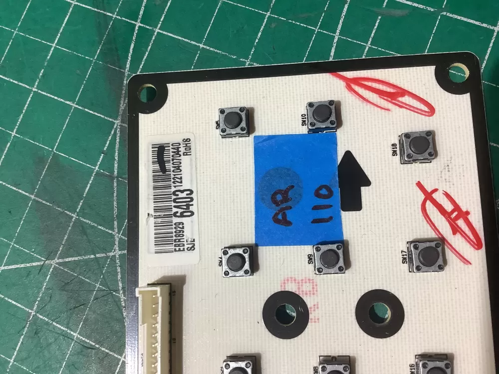 LG EBR89296403 Oven Range UI Display Control Board AZ195973 | AR110