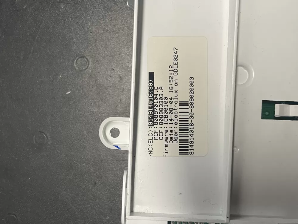 Electrolux 914914060 Washer Control AZ20700 | WMV175