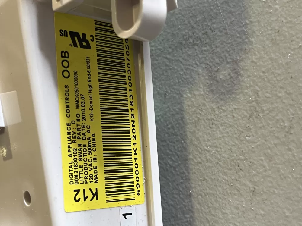 GE WH12X10355 00N21830102 WMCK0501000000 Washer Control Board AZ44331 | JT1667