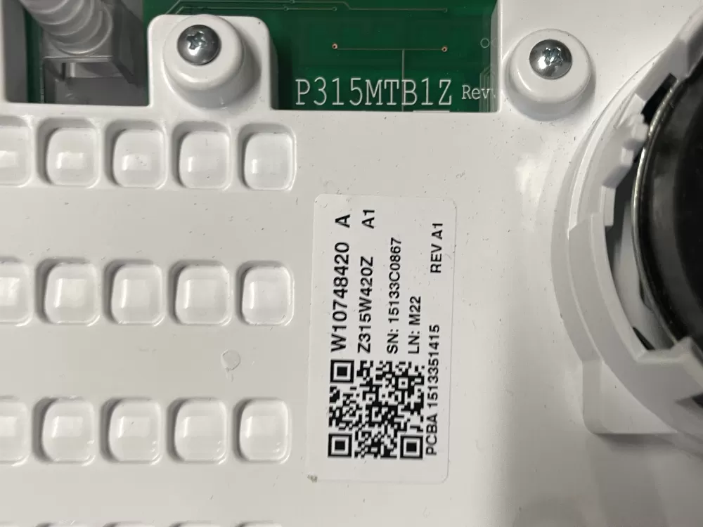 Maytag W10433184 W10639991 Washer Control Board Panel AZ209193 | Wmv926