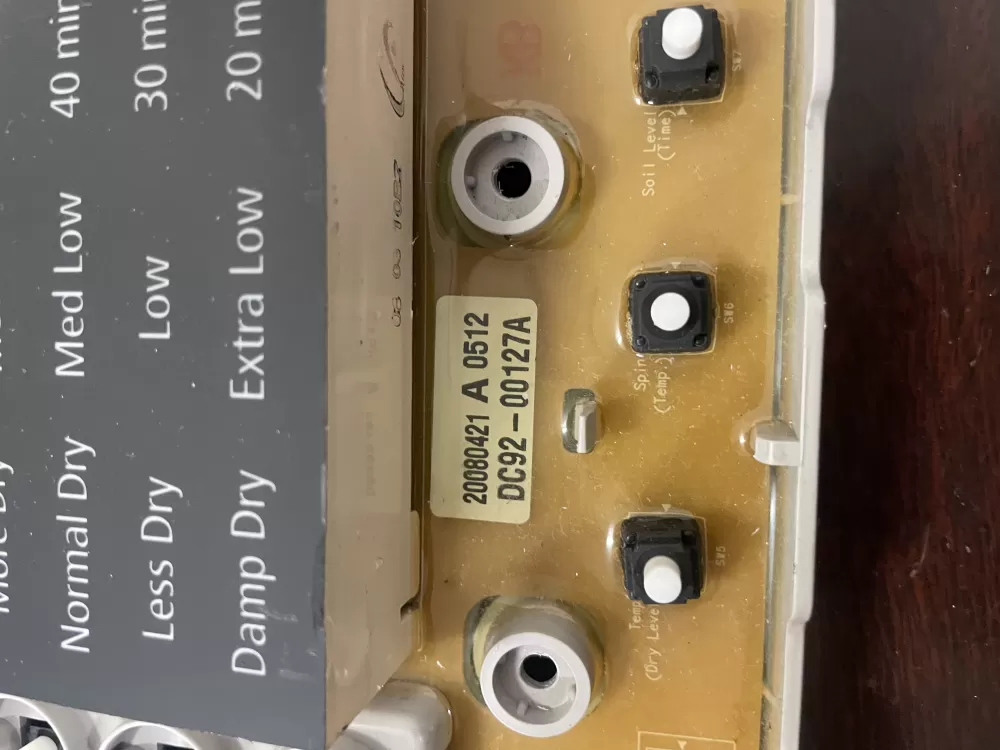 Samsung DC92 00127A Dryer Control Board AZ41762 | KMV413