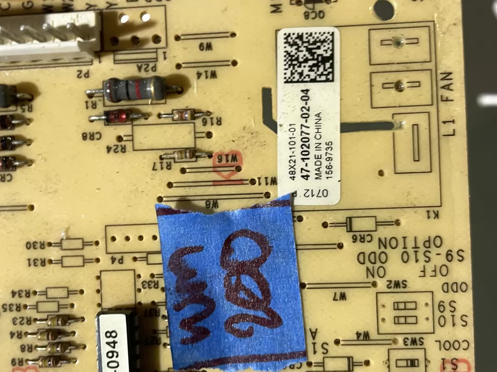 Rheem Air Handler Control Board 47-102077-02-04 156-9735 AZ110058 | Wm200