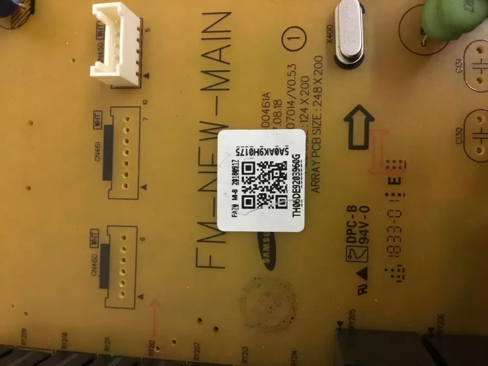 Samsung DE92 03960G Range Control Board AZ33249 | NR92