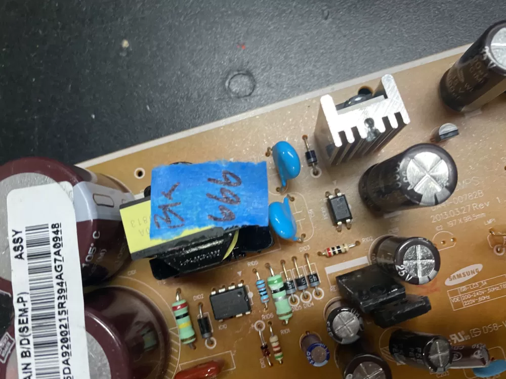 Samsung DA92-00215R Refrigerator Inverter Control Board AZ15307 | BK666