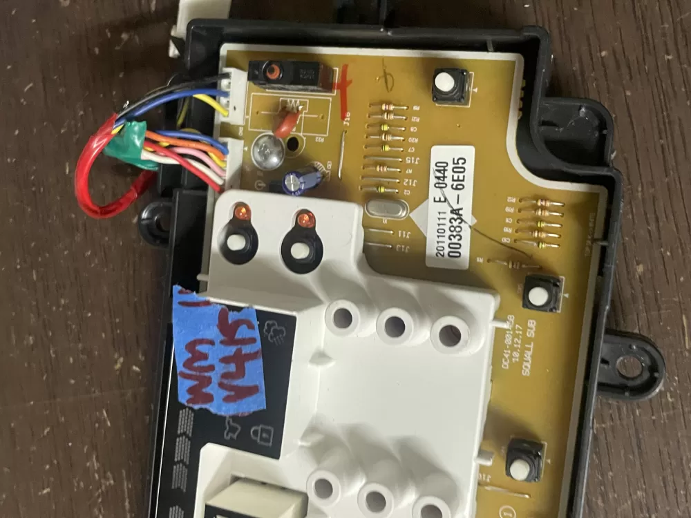 Samsung DC92-00383E DC92-00383A Washer UI Control Board AZ41923 | Wmv415