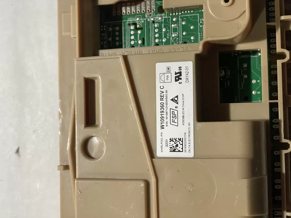 Whirlpool W10919360 W11087226 Dishwasher Control Board # AZ206402 | KM2622