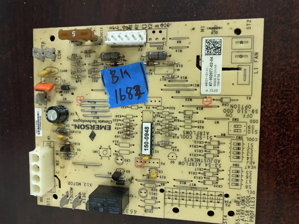 Rheem Air Handler Control Board 47-102077-02-04 156-9735 AZ32879 | BK1682
