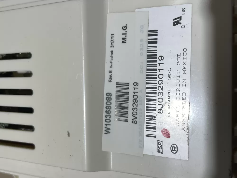 Whirlpool W10368089 Washer Control Board Lcd Display AZ79495 | Wm1344