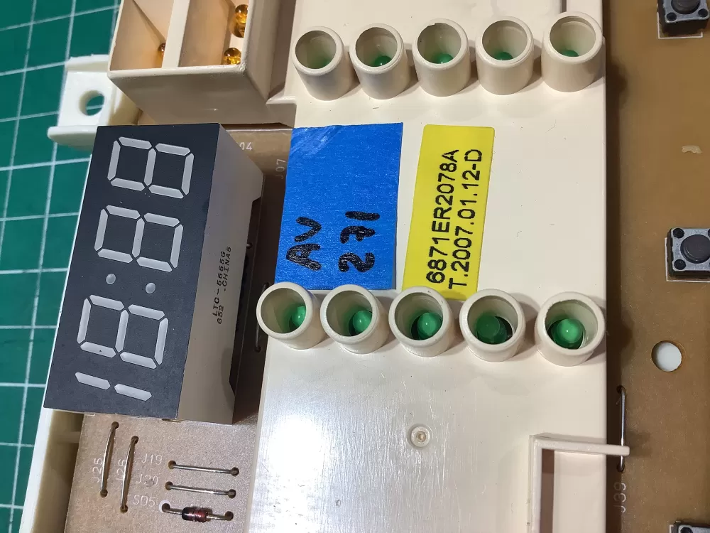 LG 6870EC9259A 6871ER2078A Washer Control Board AZ186075 | AV271