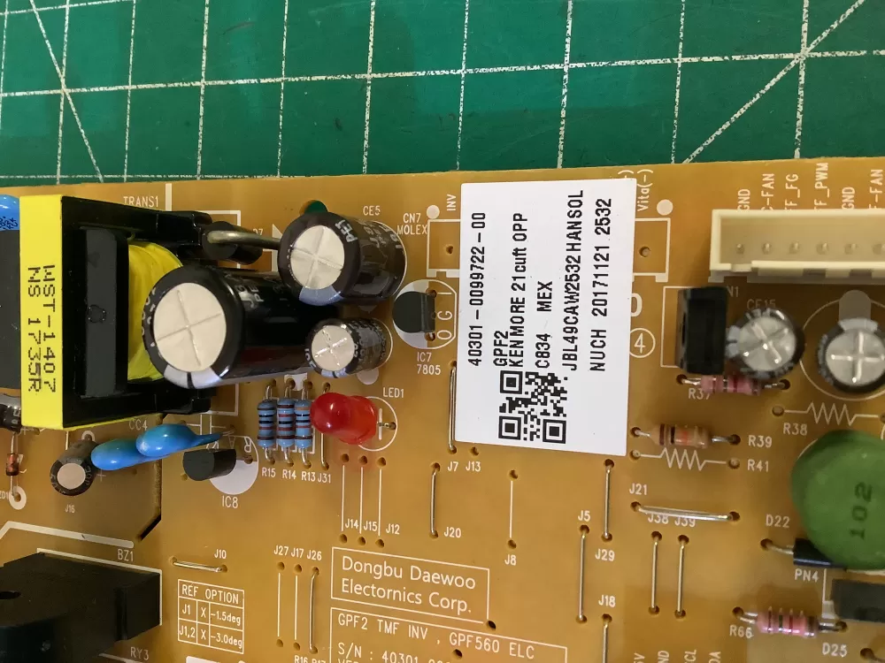 Kenmore 40301 0099722 00 Refrigerator Control Board Main AZ201782 | NR330