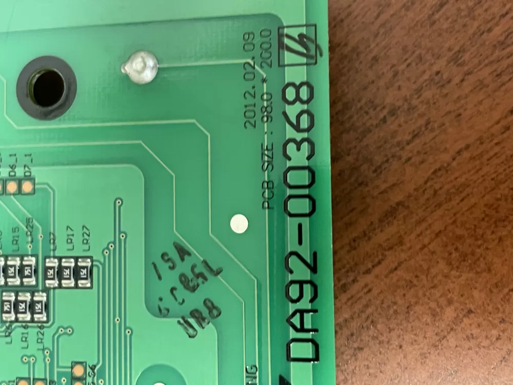 Samsung DA92-00368B Refrigerator Dispenser UI Control Board AZ52340 | Wm1898