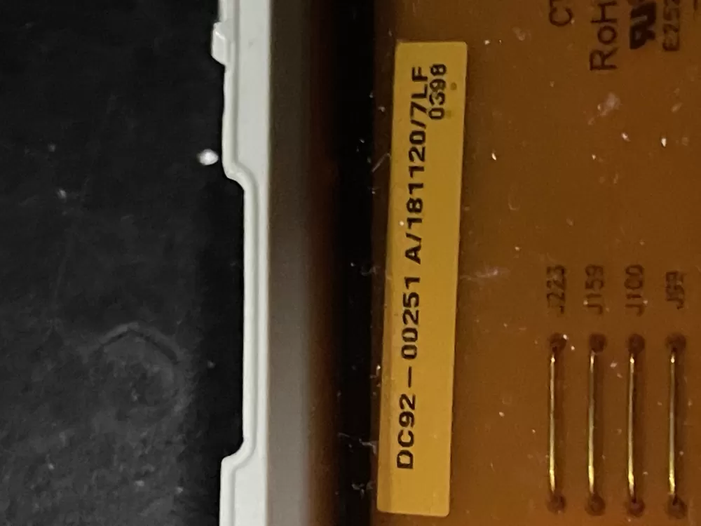 GE Samsung DC92-00251A Dryer Control Board AZ26447 | WMV19