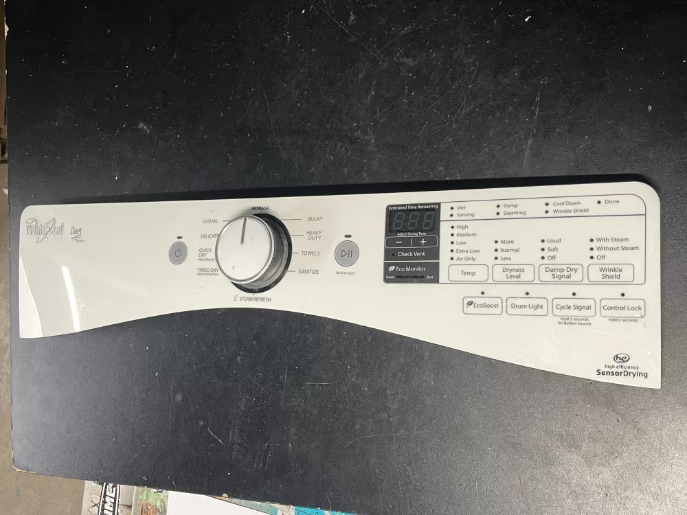 Whirlpool W10433148 W10750356 W10838287 PS11727966 Dryer Panel
