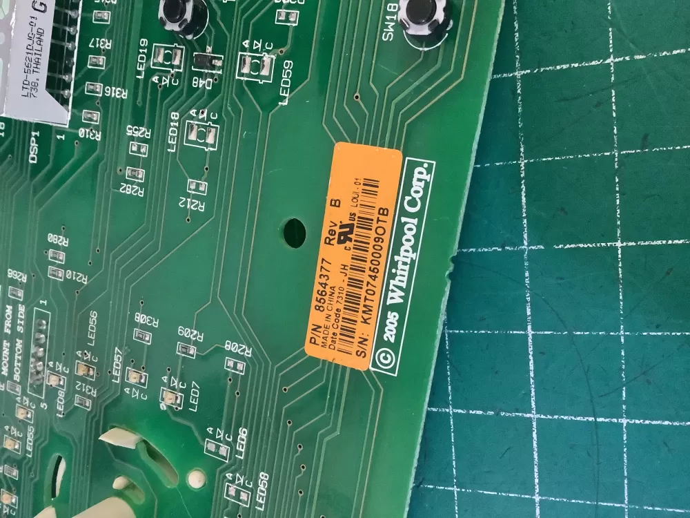Whirlpool  Kenmore 8564377 8564383 Dryer Control Board