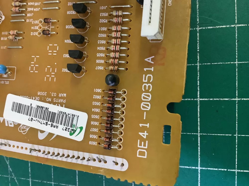 Samsung DE41-00351A Microwave Control Board Ras-sm7nv-07 AZ201770 | NR330