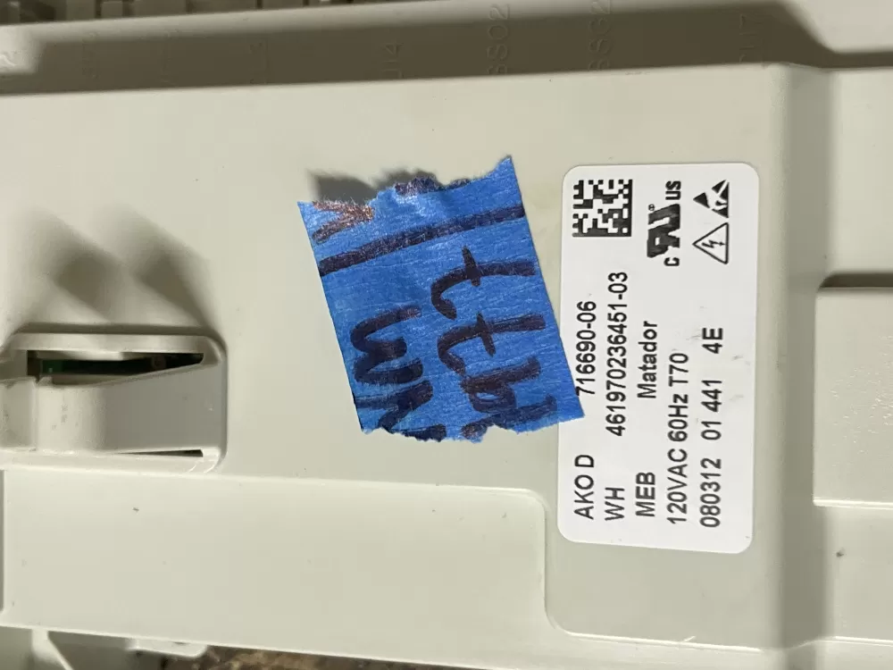 Whirlpool 716690 06 Washer Control Board AZ60180 | Wm1977