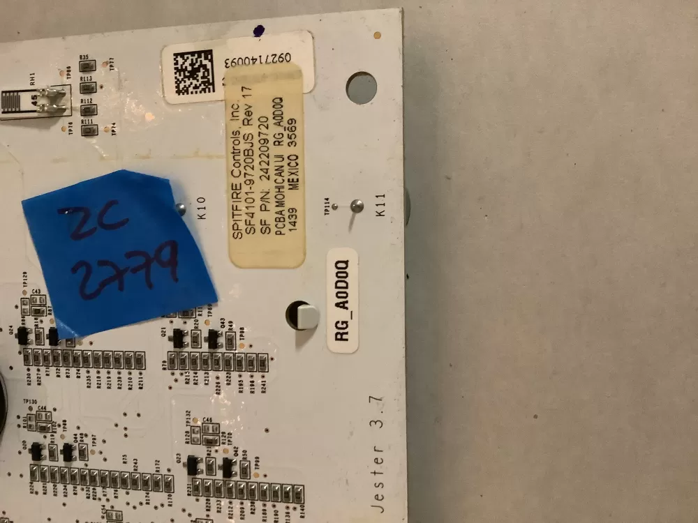 Frigidaire Refrigerator control Board 242209720 AZ199616 | ZC2779