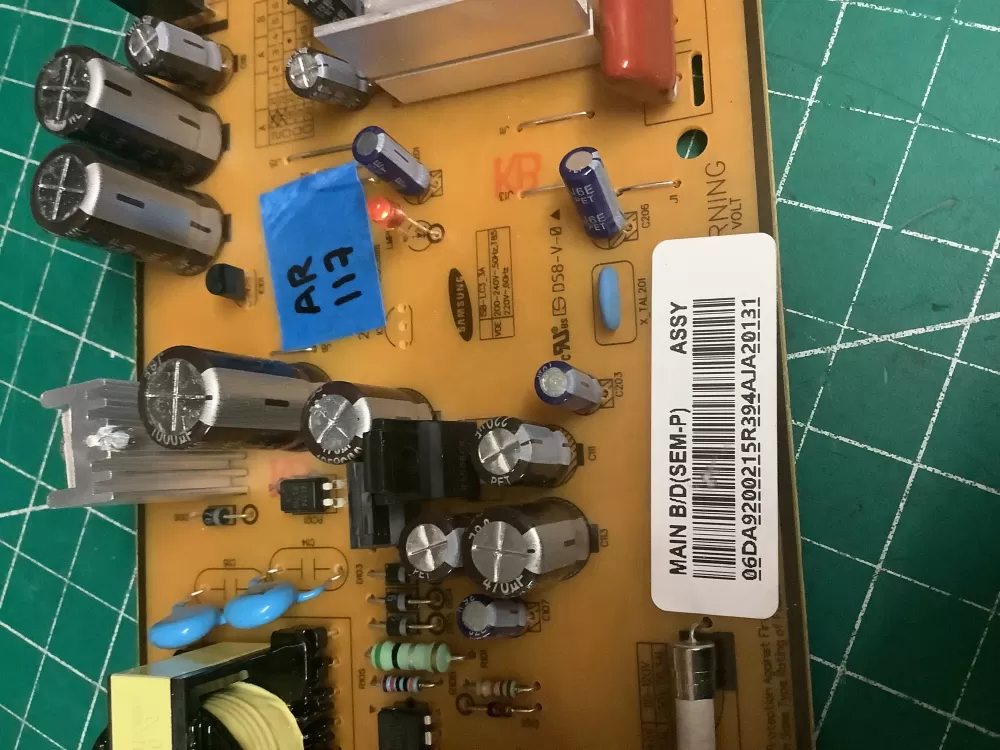 Samsung DA92 00215R Refrigerator Control Board Inverter AZ197770 | AR117