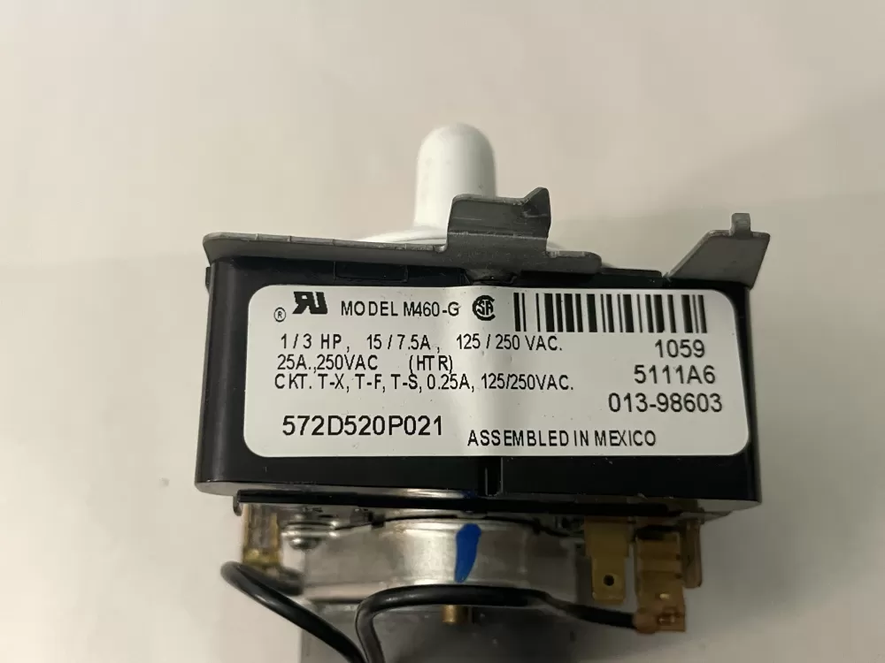 GE 572D520P021 WE4M271 Dryer Timer AZ104411 | Wm850