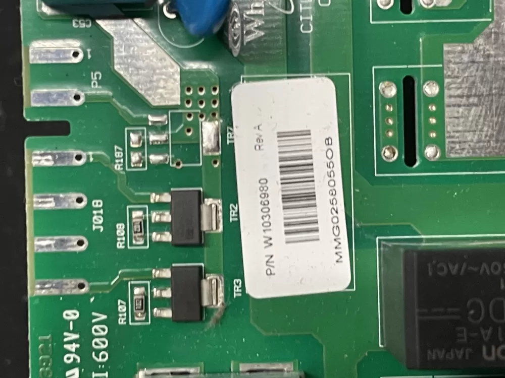 Whirlpool W10306980 Washer Control Board AZ12360 | 581