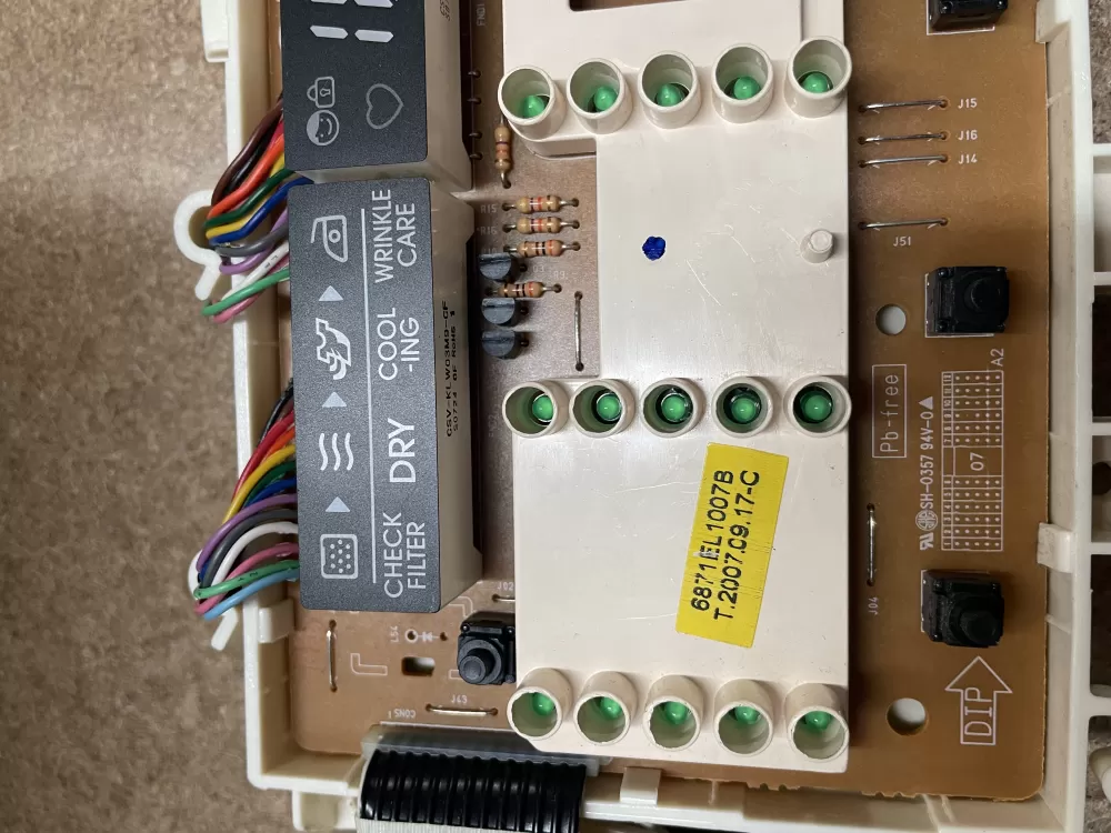 GE  LG 6871EL1007B Dryer Control Board Interface