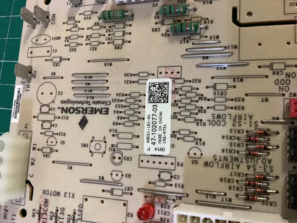 Rheem Emerson 47 102077 03 48e21 101 01 Control Board AZ191637 | NR1405