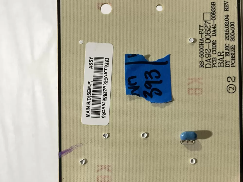 Samsung DA92 00627B Refrigerator Control Board Dispenser AZ184579 | Wm393