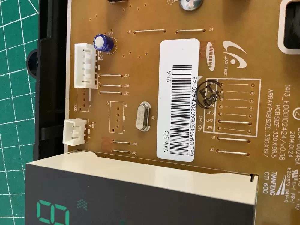 Samsung DC94-04576A Dryer Control Board AZ195905 | NRV891