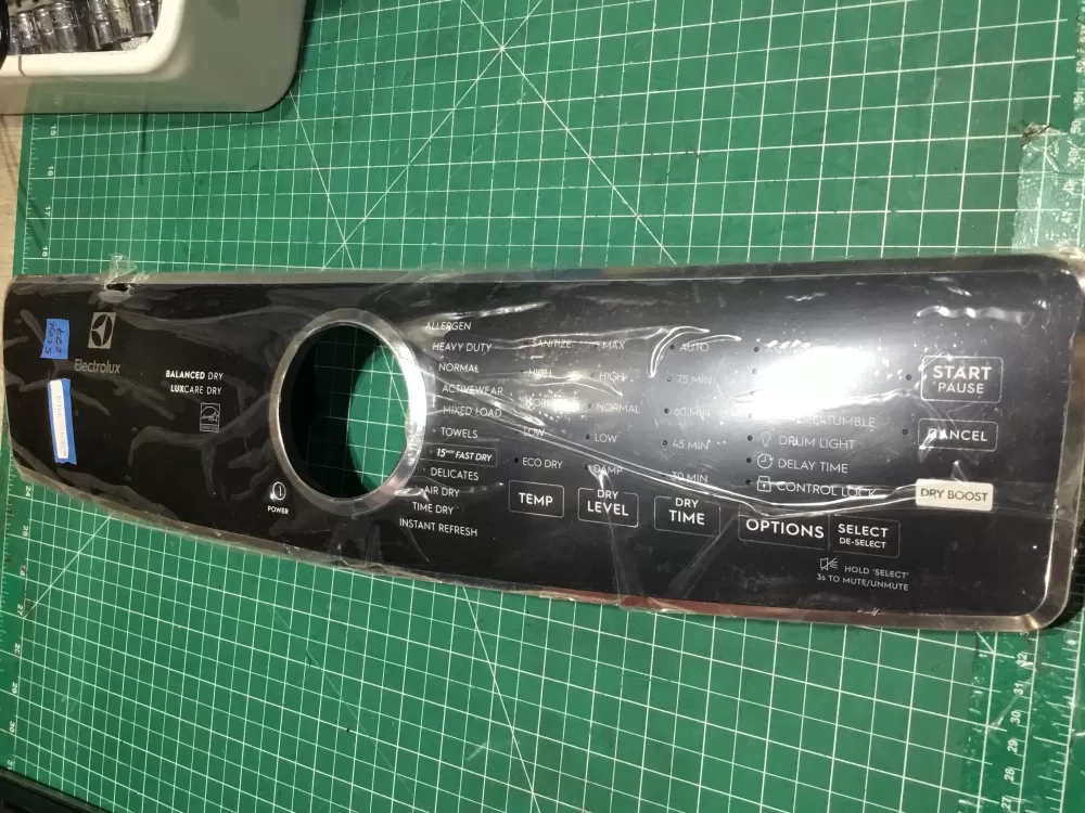 Electrolux 5304529909  5304521513 Dryer Console  Board & Knob Assembly