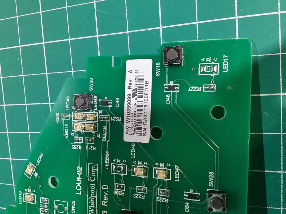 Whirlpool W10399099 Washer Control Board AZ150716 | NRV777