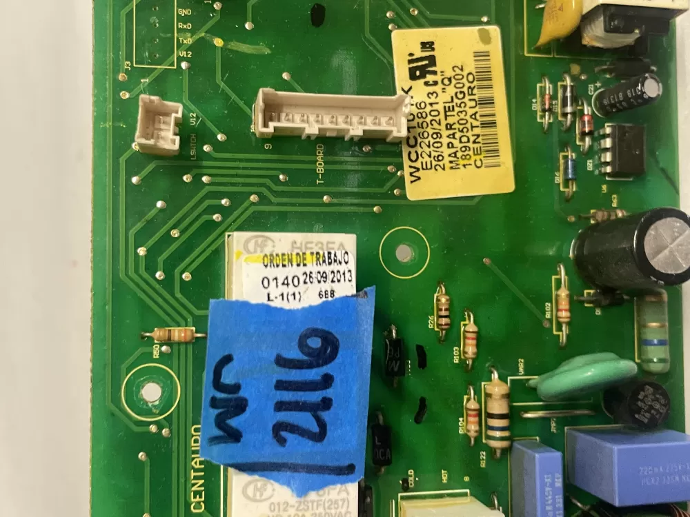 GE 189D5035G002 WH12X20274 Washer Control Board AZ209621 | Wm2116