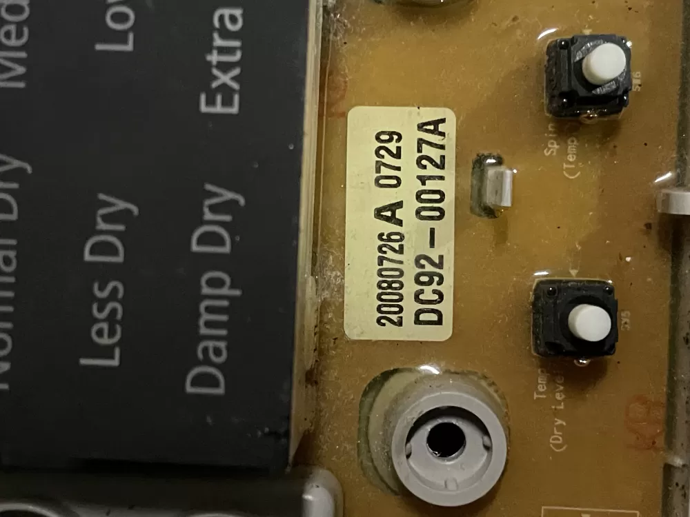 Samsung DC92 00127A Dryer Control Board AZ27788 | WMV154