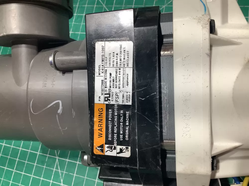 Whirlpool KitchenAid GE W10772008 Washer Pump Motor AZ160857 | SL112