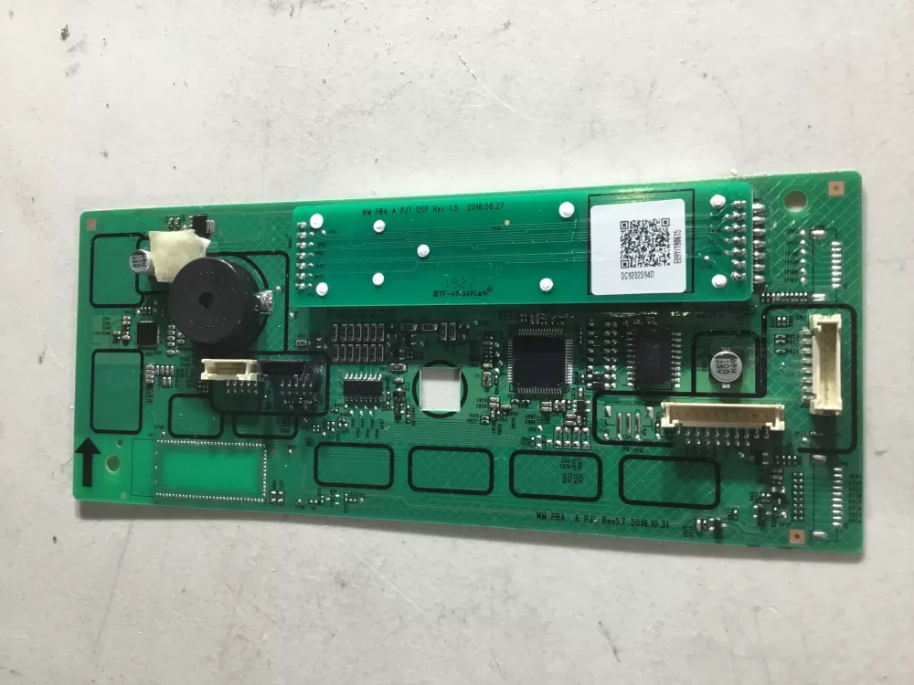 Samsung DC92-02394D Washer Display Control Board
