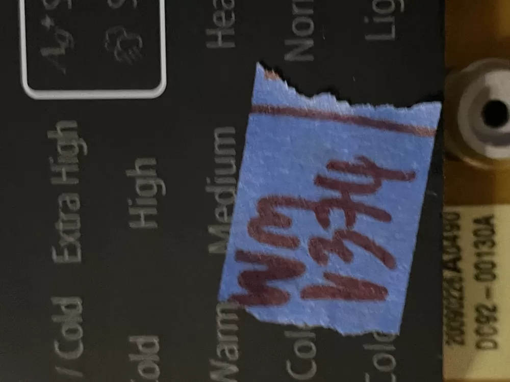 Samsung DC92-00130A DC92-00125A Washer UI Control Board AZ34226 | Wmv374