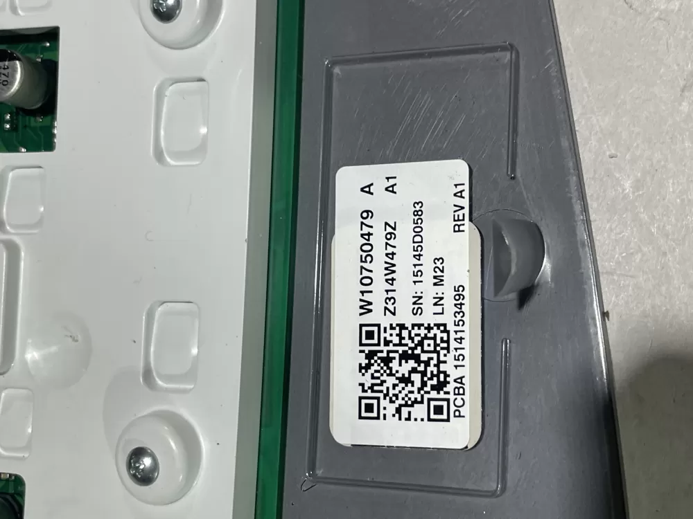 Whirlpool W10750479 Washer Control Board User Interface AZ152580 | Wmv791