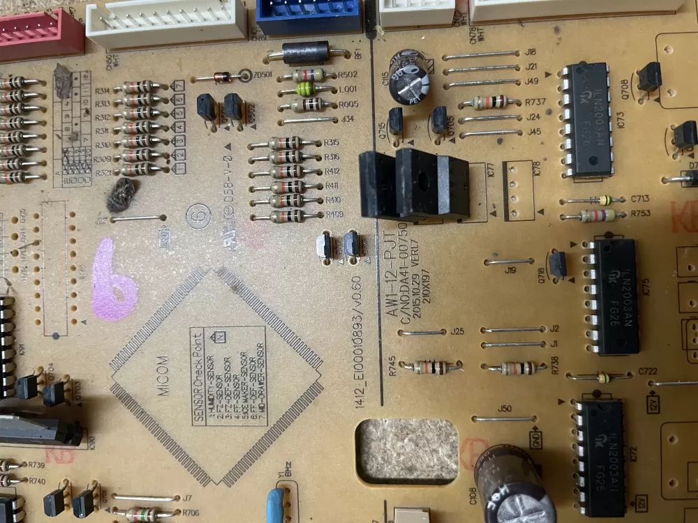 Samsung DA92 00384N Refrigerator Control Board AZ7179 | KM1618