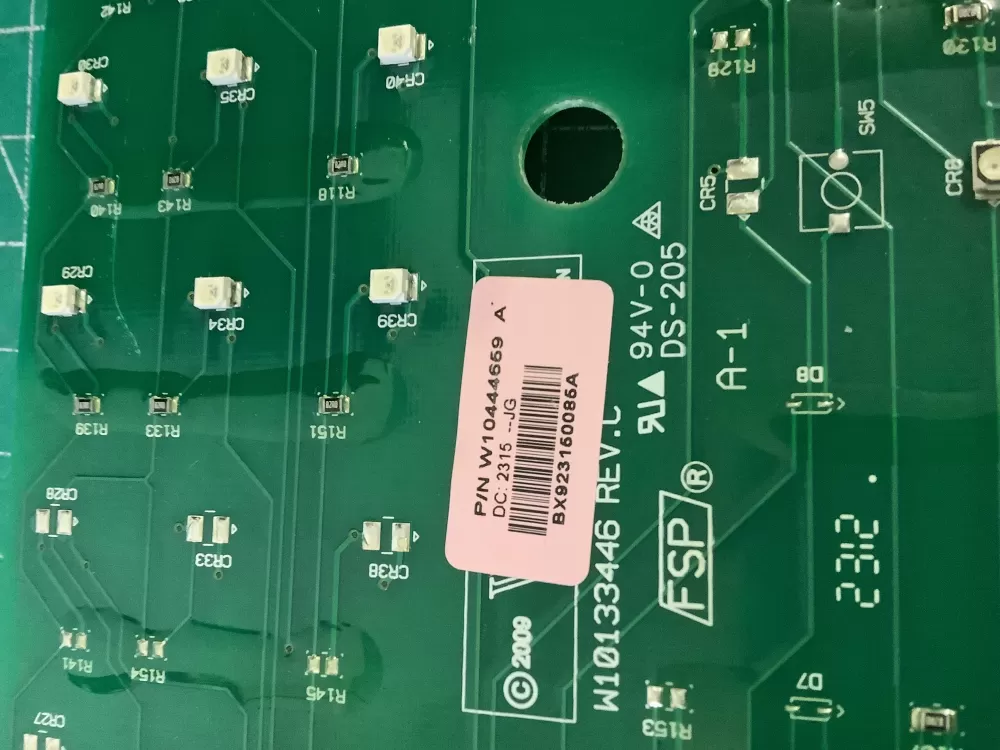 Whirlpool W10444659 W1033446 Washer Control Board Interface AZ208795 | NR945