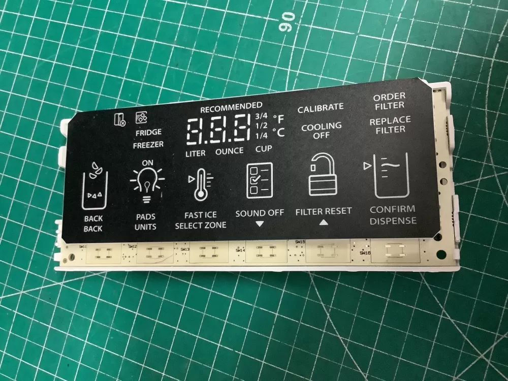 Whirlpool W10822648  AP5988549  W10798792 Refrigerator User Interface Control Board