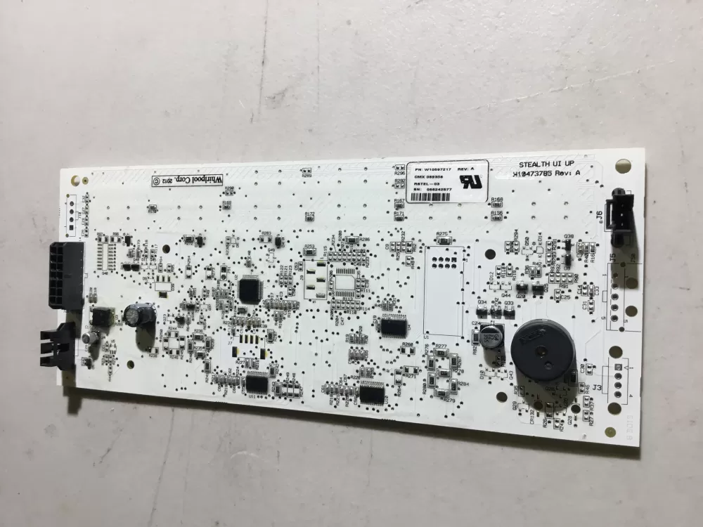 Whirlpool  Maytag W10473785  W10813943 Refrigerator Display UI Control Board
