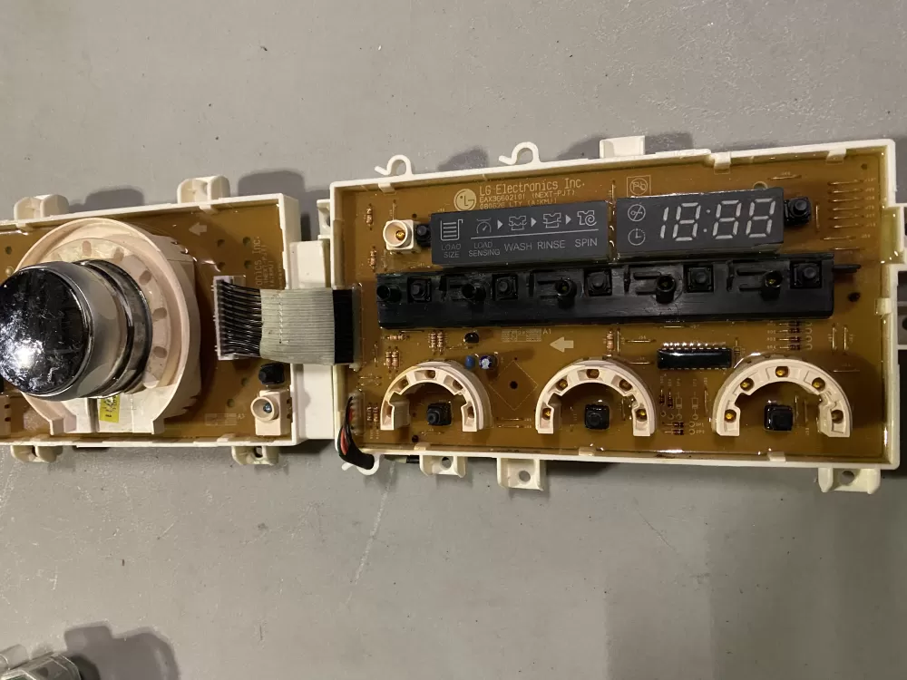 LG EBR36870711 Washer Control Board Panel User Interface