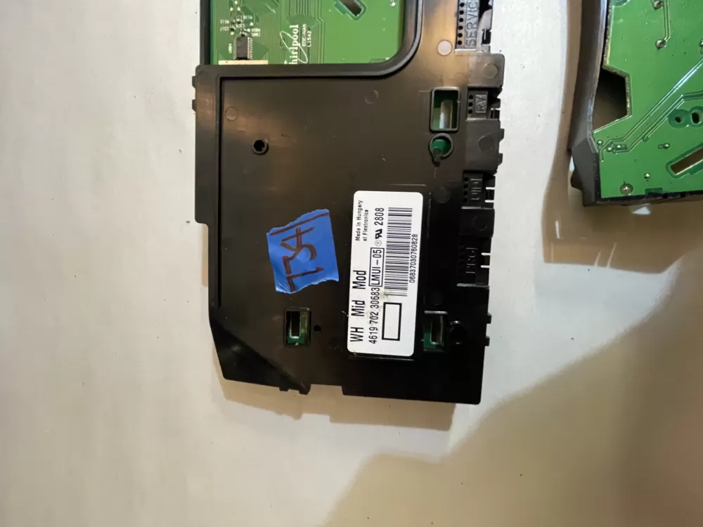 Whirlpool 461970230683 Washer Control Board UI Display AZ189921 | KM734