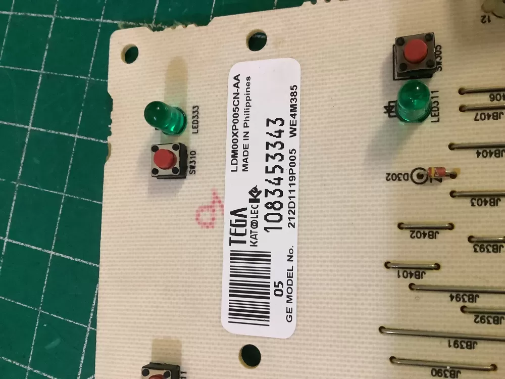 GE 212D1119P005 WE4M385 Dryer Control Board AZ209976 | NR1041
