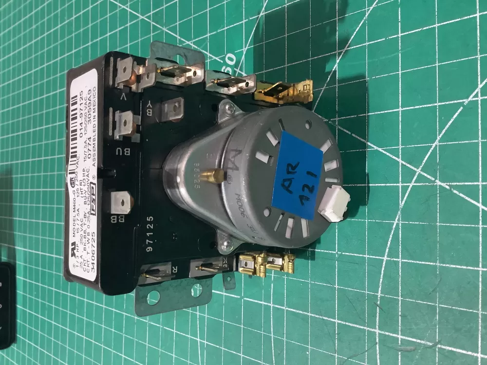 Whirlpool Maytag Amana AP6008573 3406725 WP3406725 Dryer Timer AZ193956 | AR121