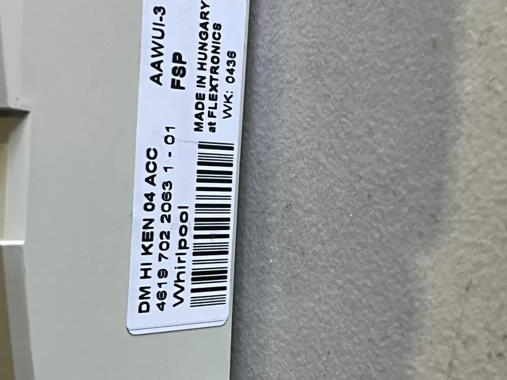 Whirlpool WP8182996 461970220631-01 Washer Control Board AZ44326 | JT1672