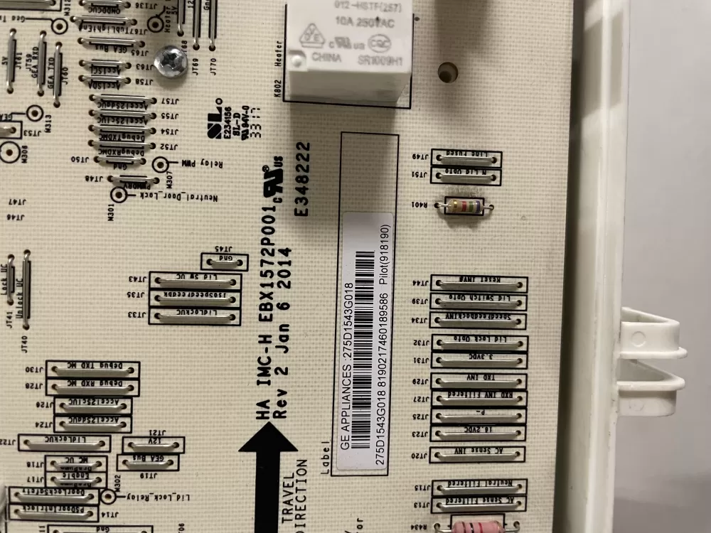 GE 275D1543G018 Washer Control Board AZ137571 | KMV70