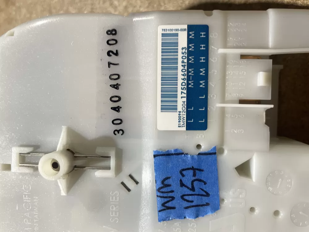 GE WH12X10527 175D6604P053 Washer Timer AZ74285 | Wm1257